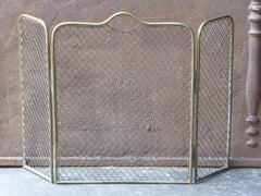 19th Century English Victorian Fireplace Screen or Fire Screen