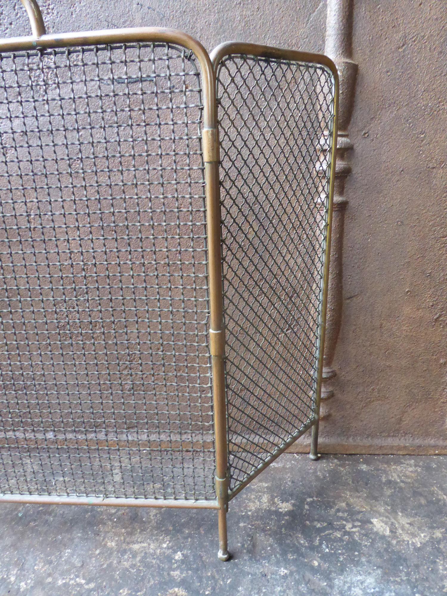 British 19th Century English Victorian Fireplace Screen or Fire Screen