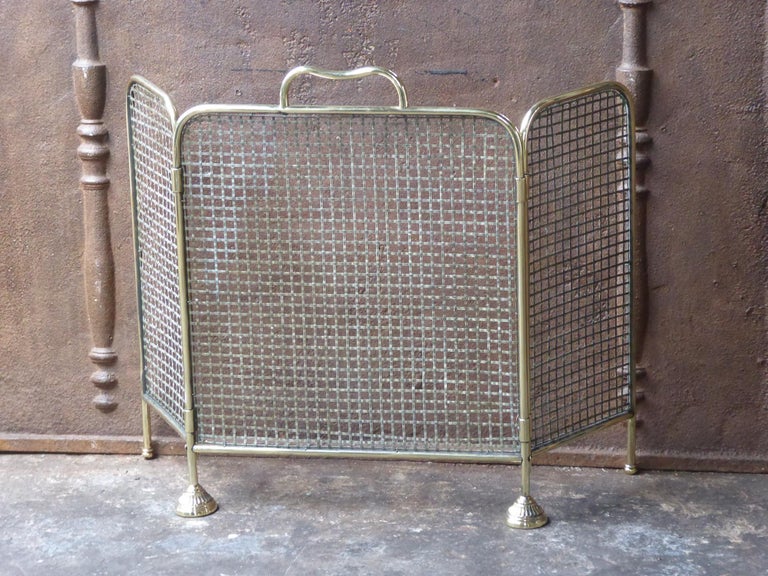 19th Century English Victorian Fireplace Screen or Fire Screen at 1stDibs