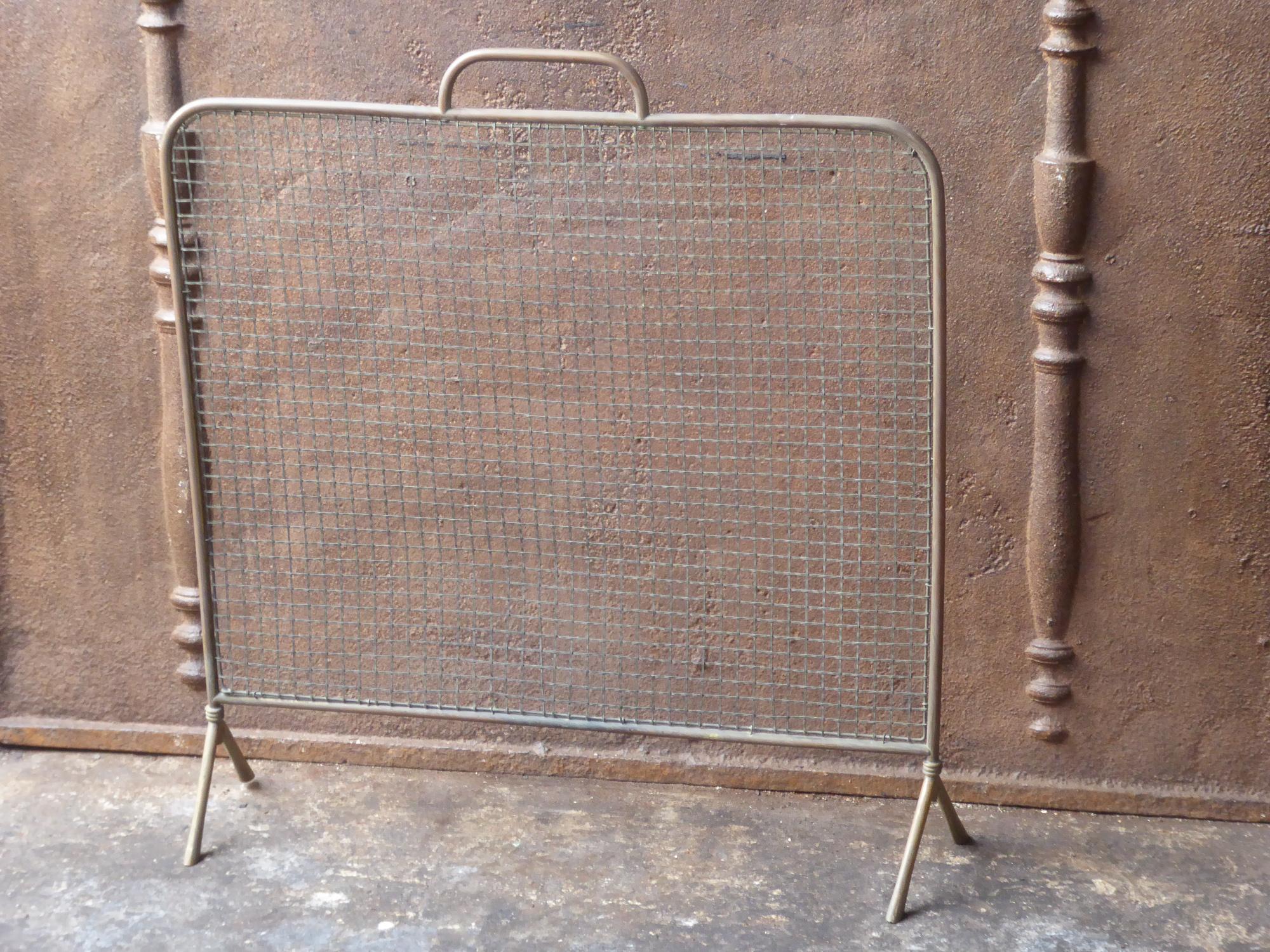 British 19th Century English Victorian Fireplace Screen or Fire Screen