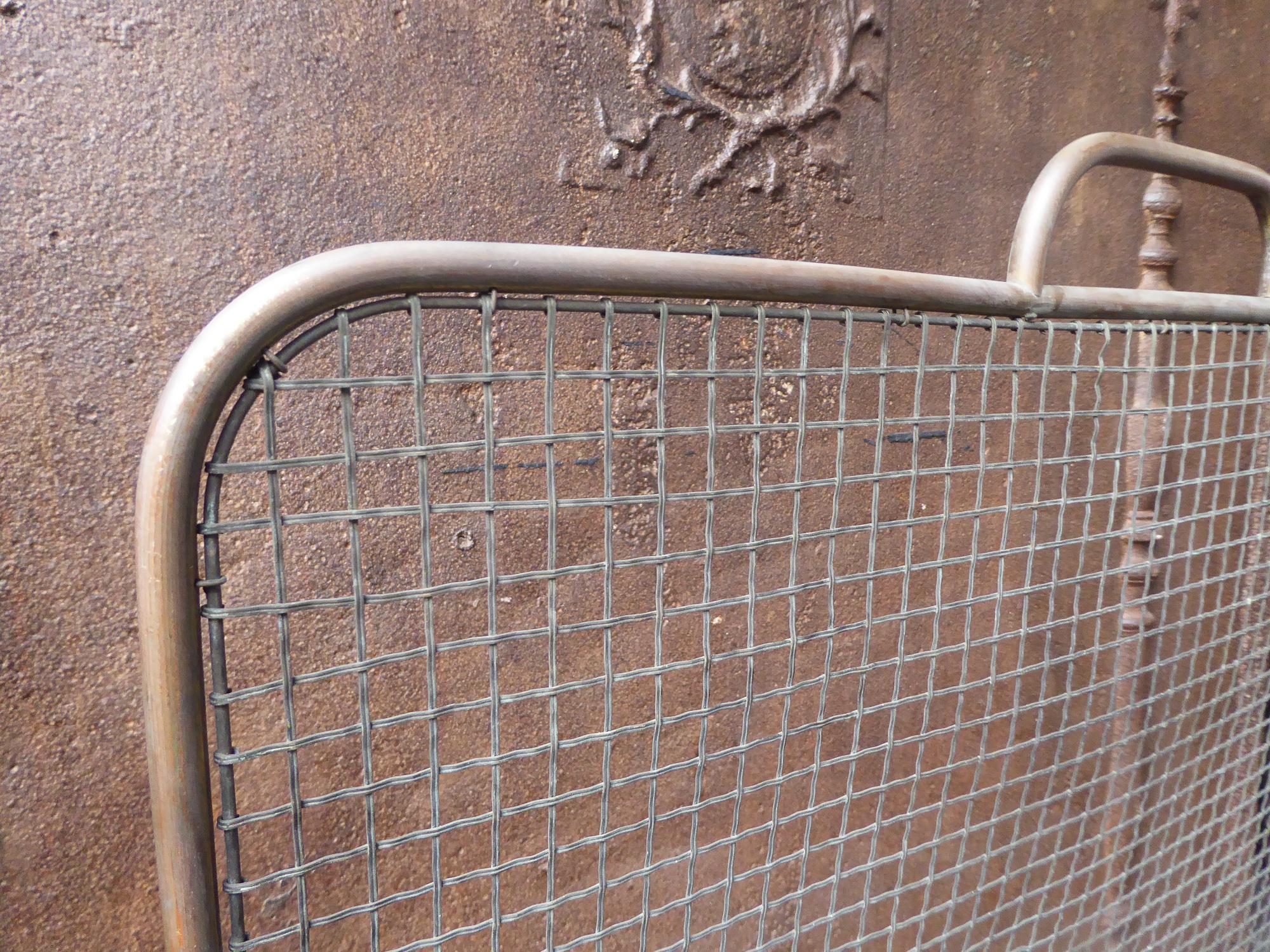 19th Century English Victorian Fireplace Screen or Fire Screen 1