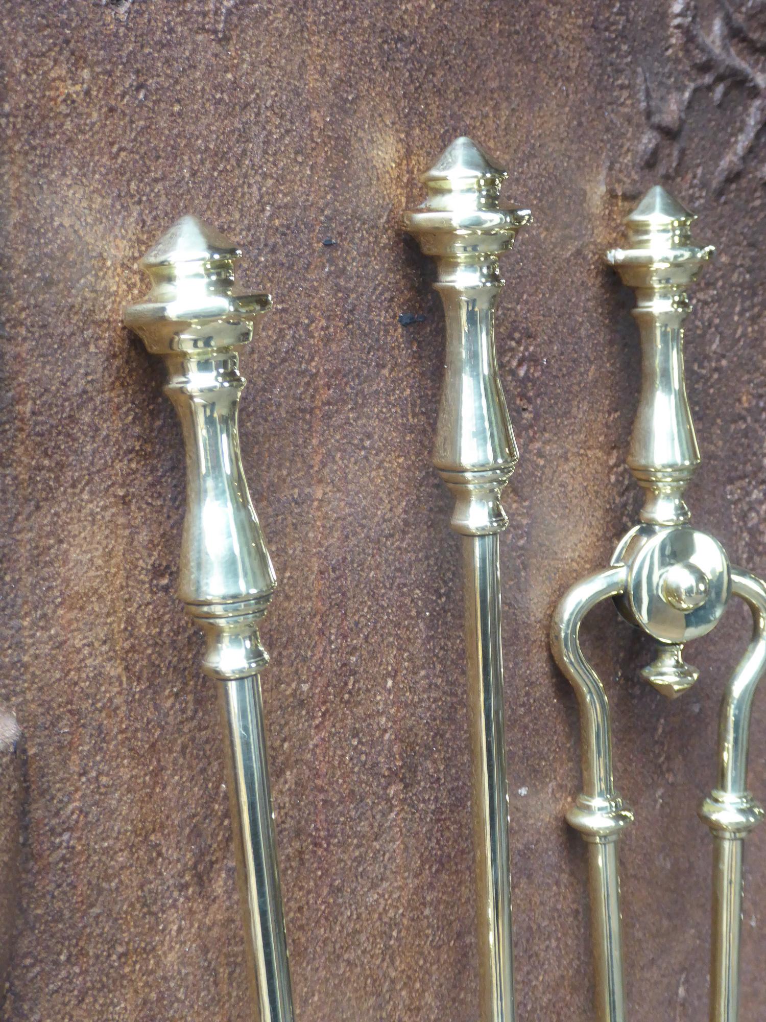 English Victorian Fireplace Tool Set or Companion Set, 19th Century For Sale 1
