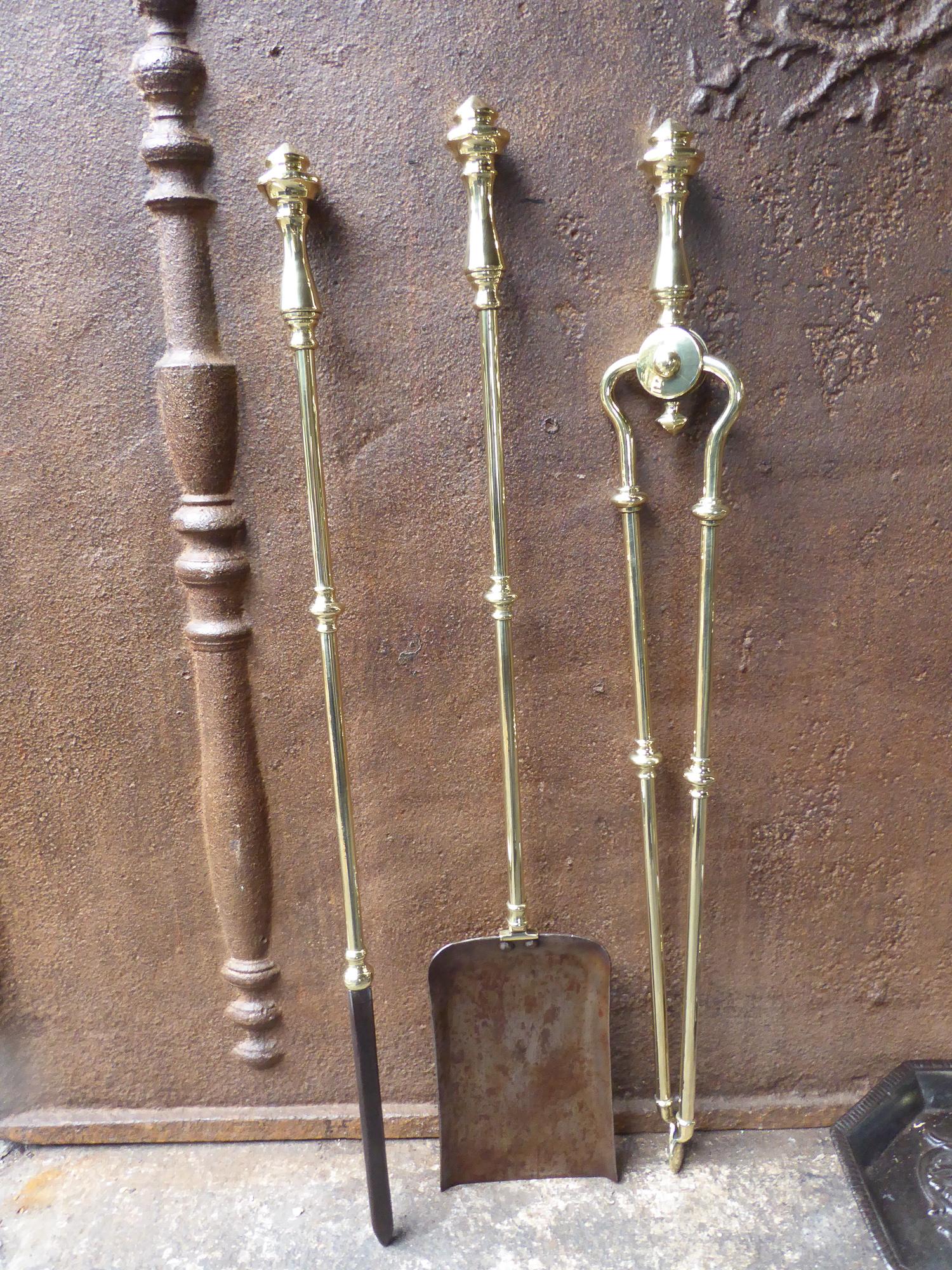 English Victorian Fireplace Tool Set or Companion Set, 19th Century For Sale 2