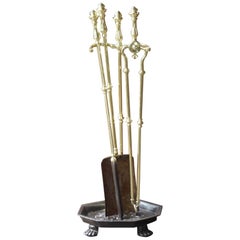 English Victorian Fireplace Tool Set or Companion Set, 19th Century