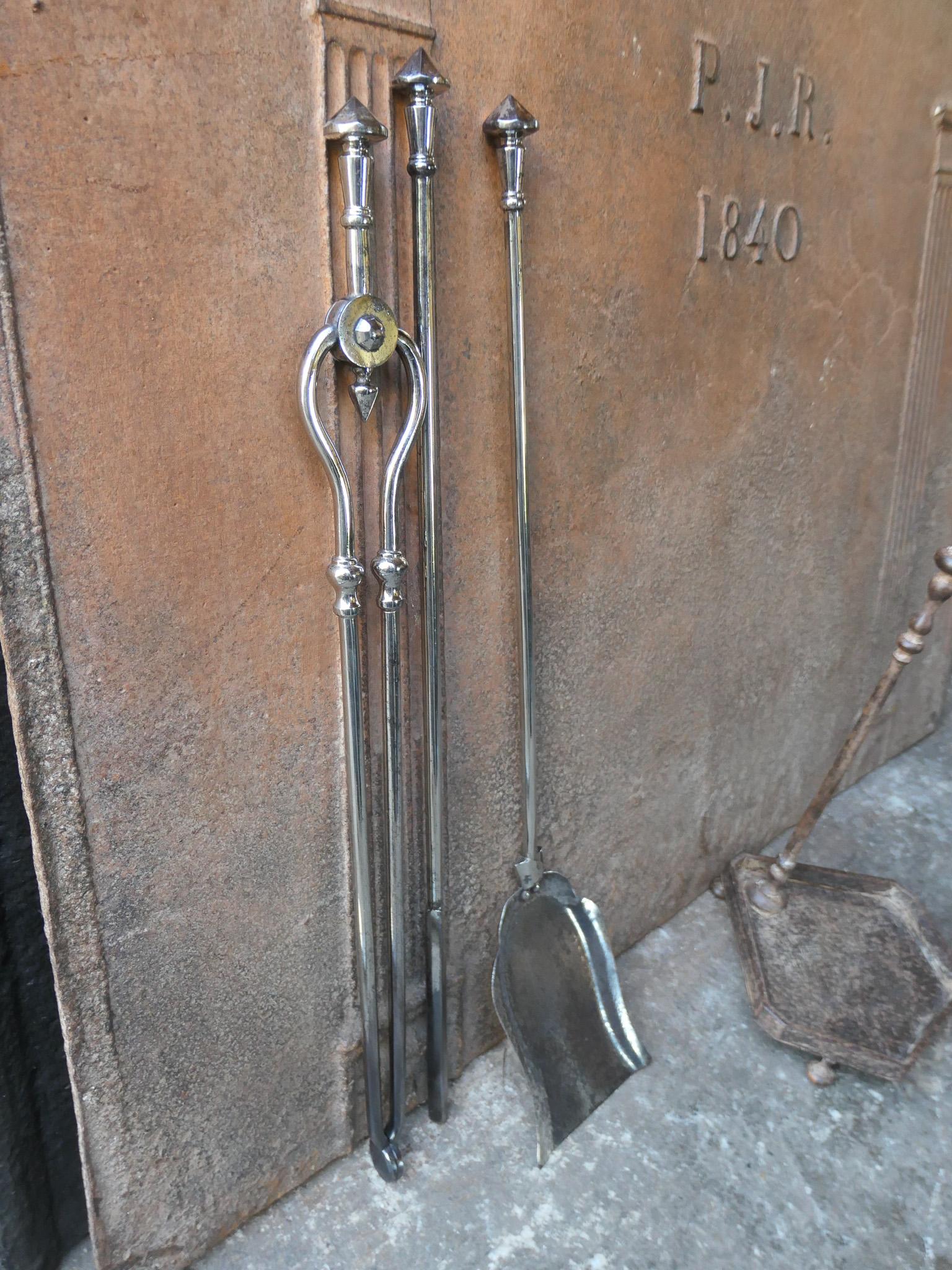 Ensemble d'outils ou de compagnons de cheminée anglais victorien du 19e siècle en vente 7