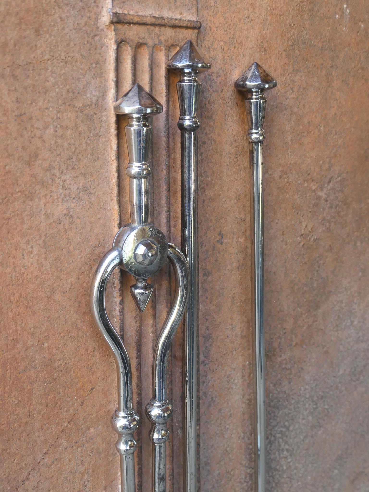 Ensemble d'outils ou de compagnons de cheminée anglais victorien du 19e siècle en vente 8