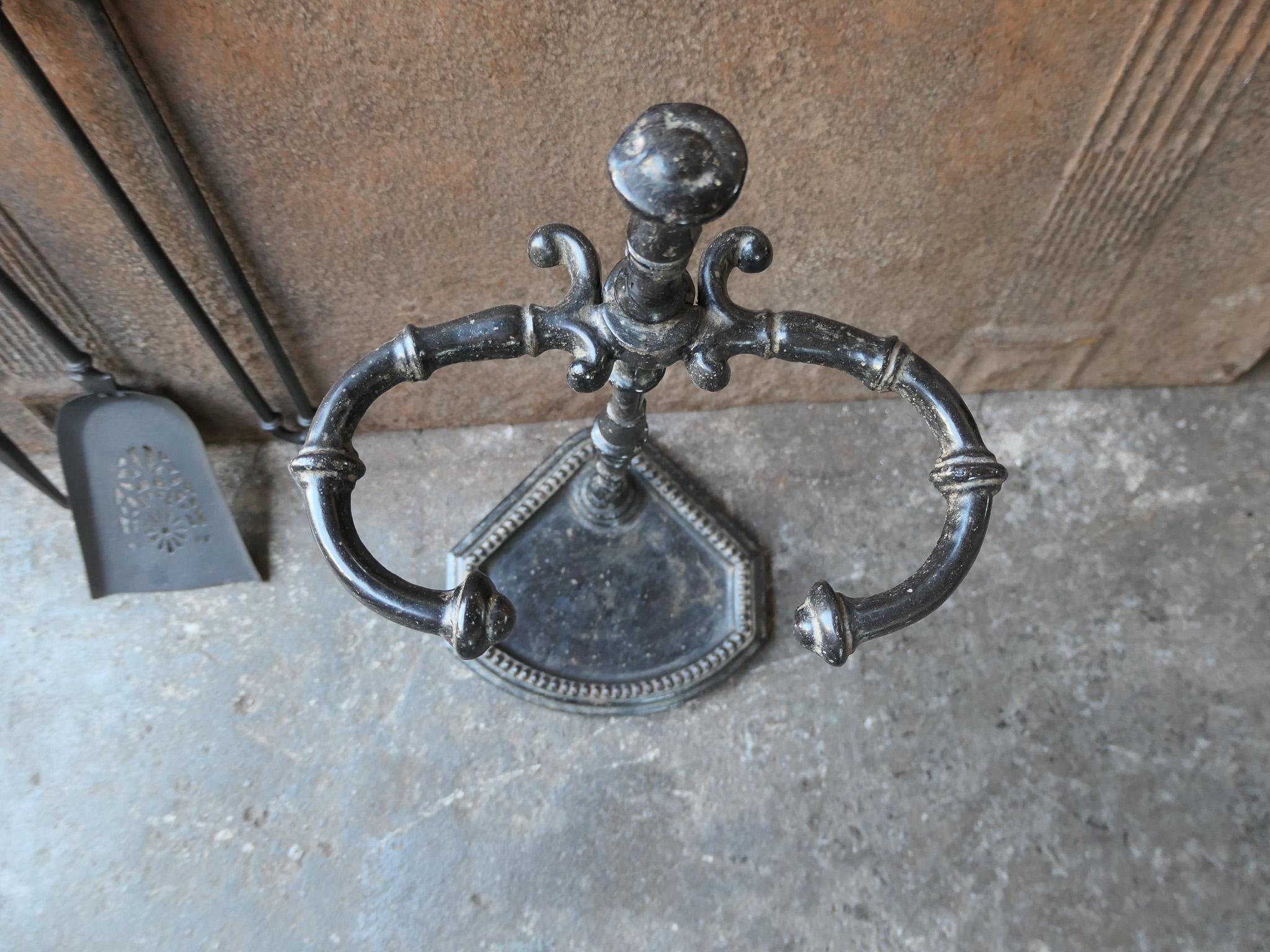 Ensemble d'outils ou de compagnons de cheminée anglais victorien du 19e siècle en vente 11