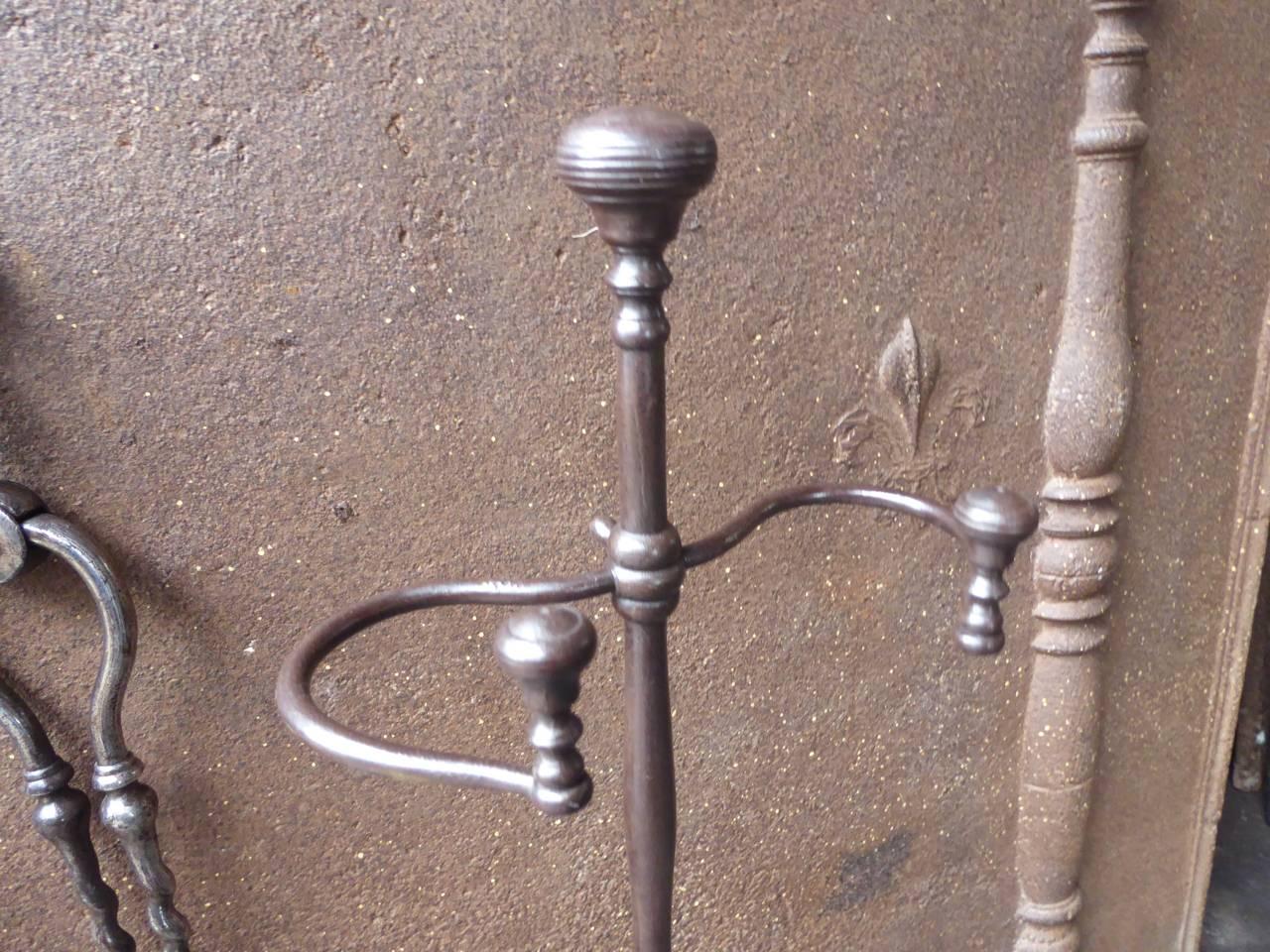 19th Century English Victorian Fireplace Tools or Companion Set 2