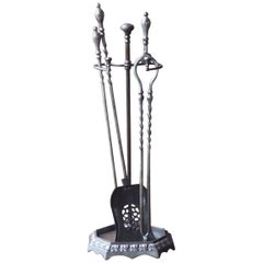 19th Century English Victorian Fireplace Tools or Companion Set 19th Century English Victorian Fireplace Tools or Companion Set