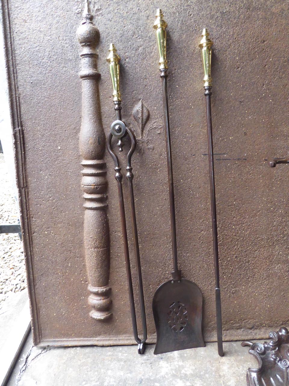 19th Century English Victorian Fireplace Tools or Fire Tools 5