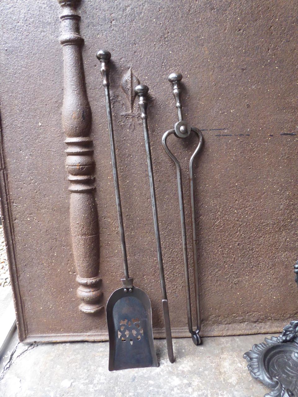 19th Century English Victorian Fireplace Tools or Fire Tools 5