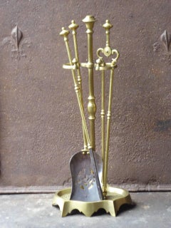 19th Century English Victorian Fireplace Tools or Fire Tools