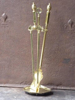 19th Century English Victorian Fireplace Tools or Fire Tools