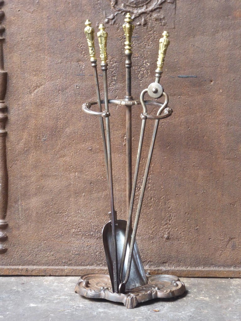 19th Century English Victorian Fireplace Tools or Fire Tools at 1stDibs