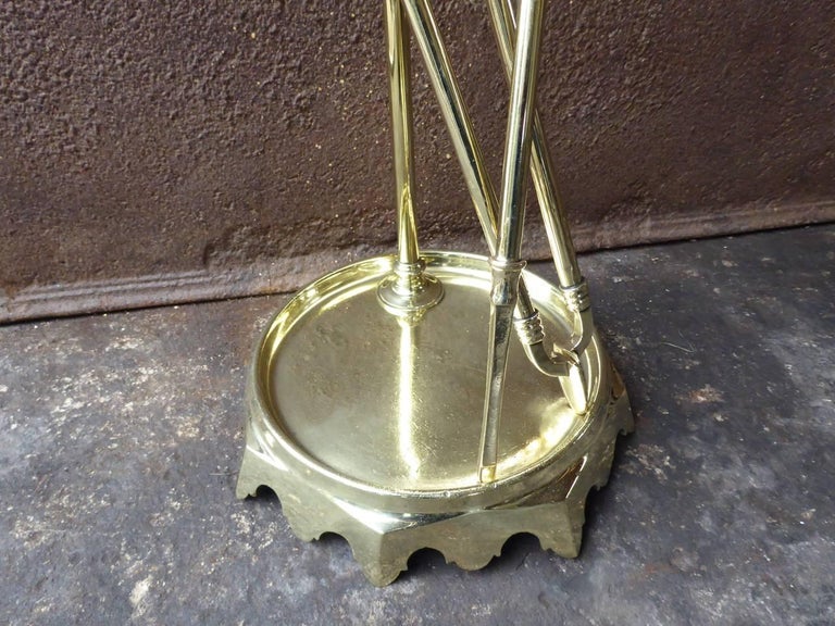 19th Century English Victorian Fireplace Tools Or Fire Tools For