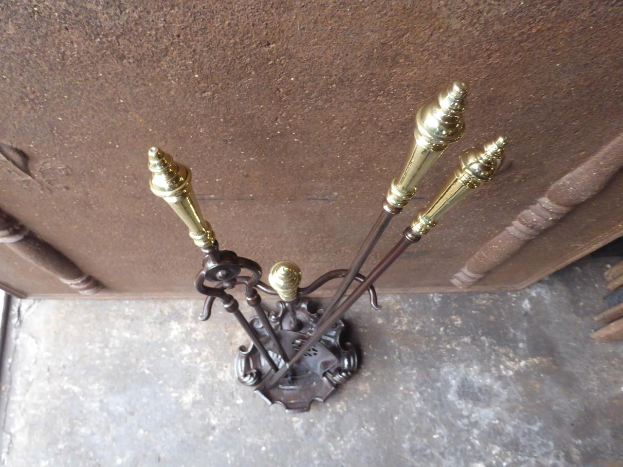 19th Century English Victorian Fireplace Tools or Fire Tools In Good Condition In Amerongen, NL