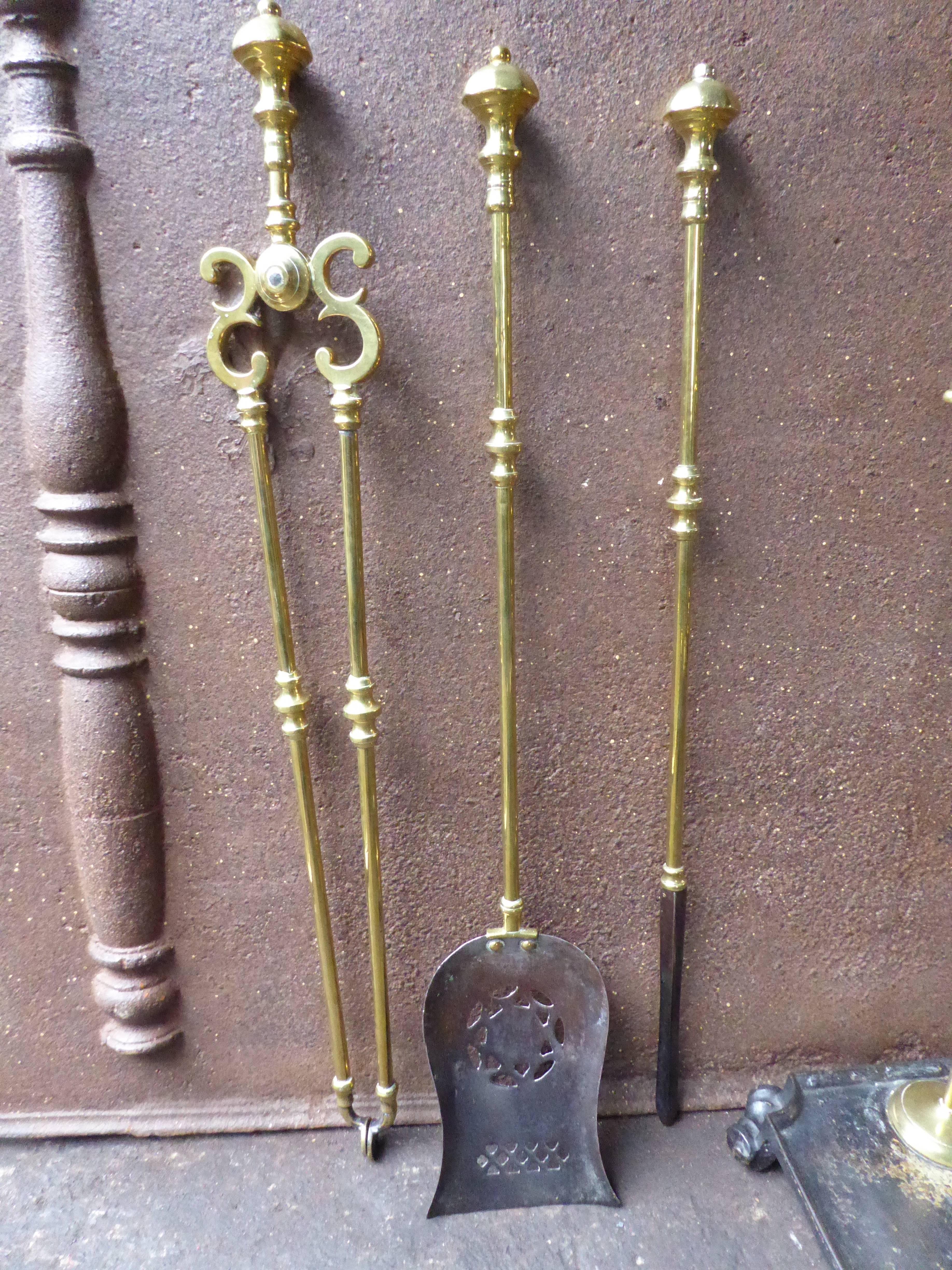 19th Century English Victorian Fireplace Tools or Fire Tools at 1stDibs ...