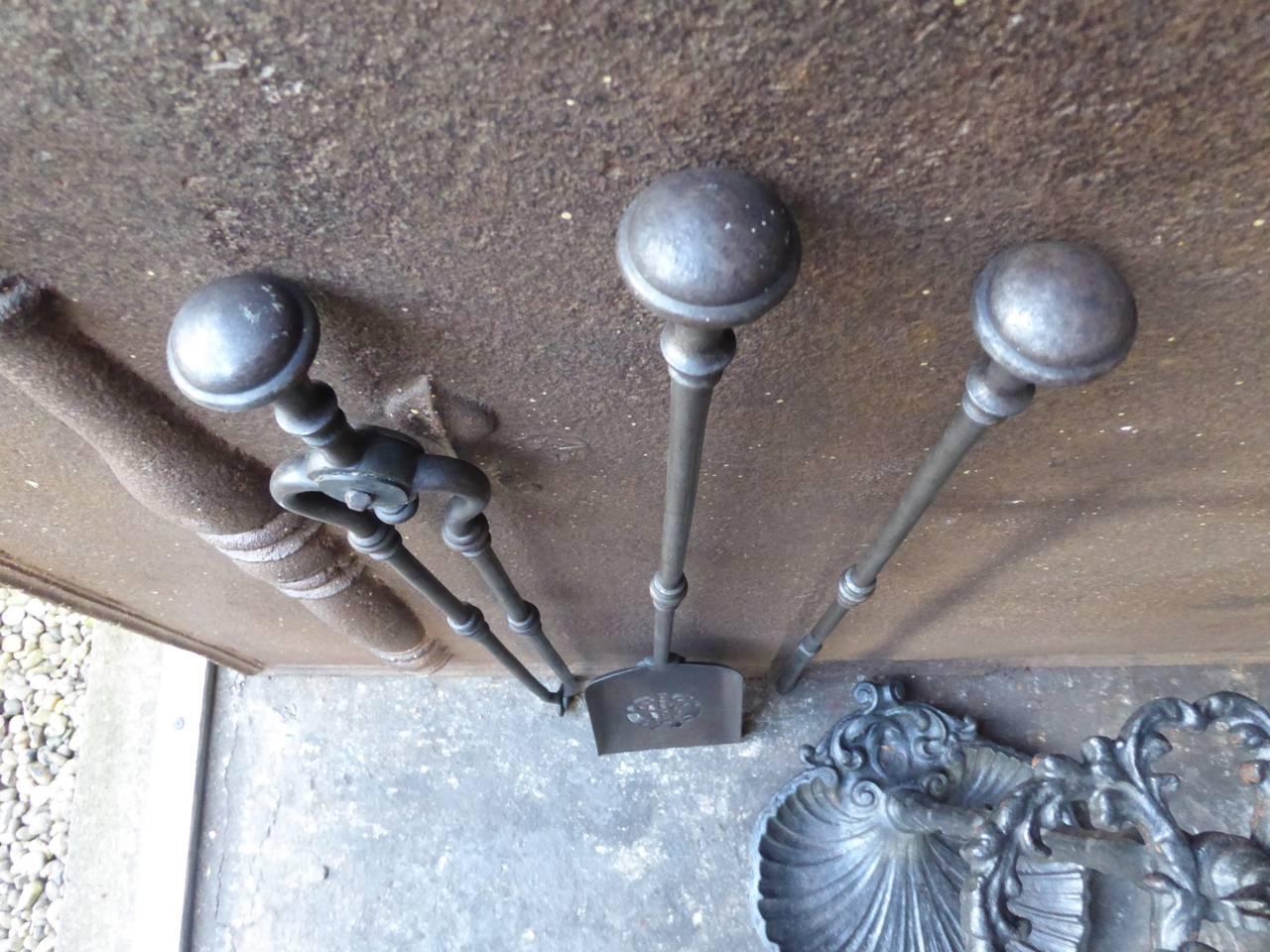19th Century English Victorian Fireplace Tools or Fire Tools 3