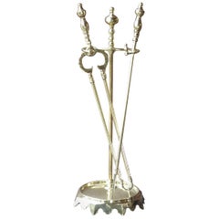 19th Century English Victorian Fireplace Tools or Fire Tools