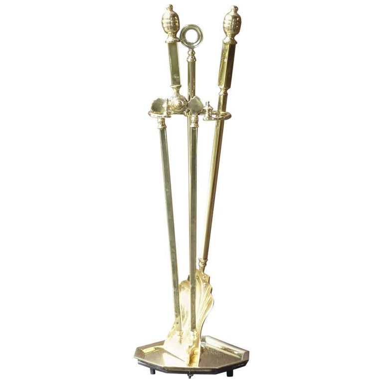 19th Century English Victorian Fireplace Tools Or Fire Tools At