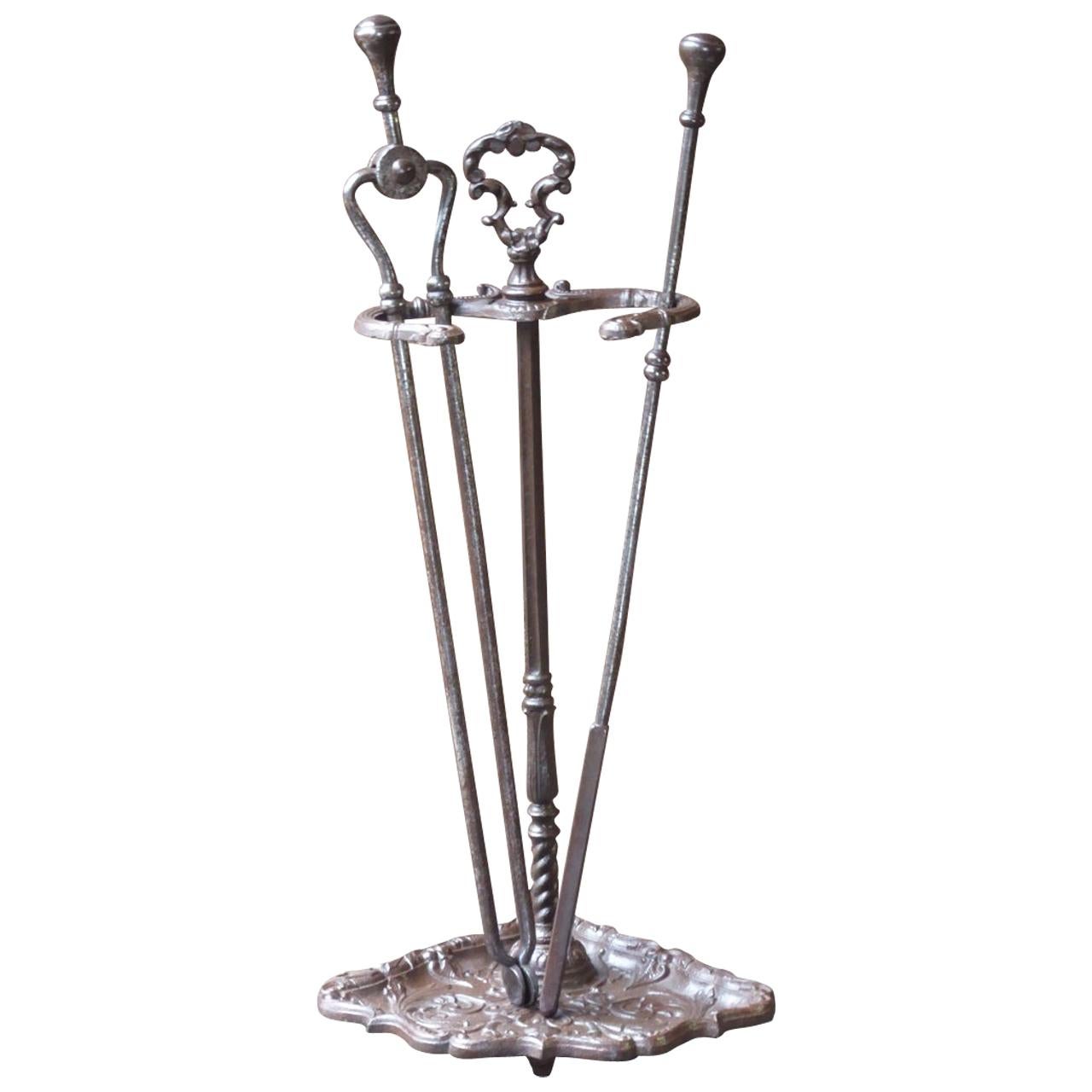 19th Century English Victorian Fireplace Tools or Fireplace Toolset For Sale