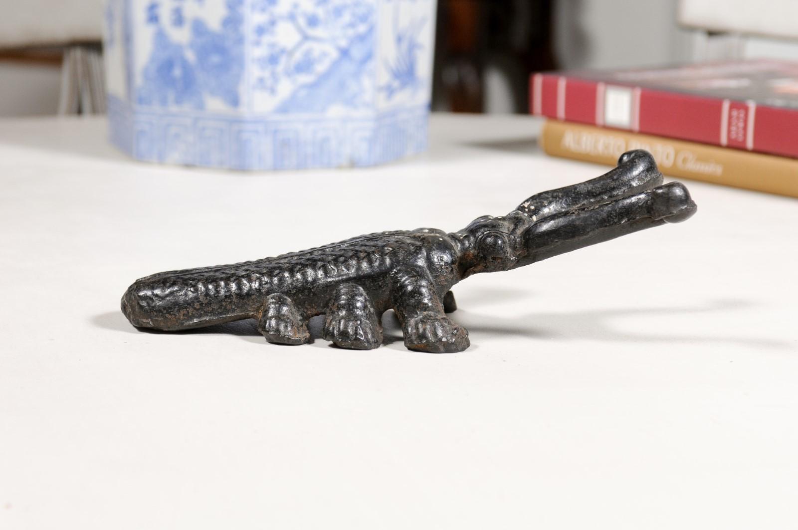 19th Century English Victorian Iron Bootjack Depicting a Cricket with Antennae 7