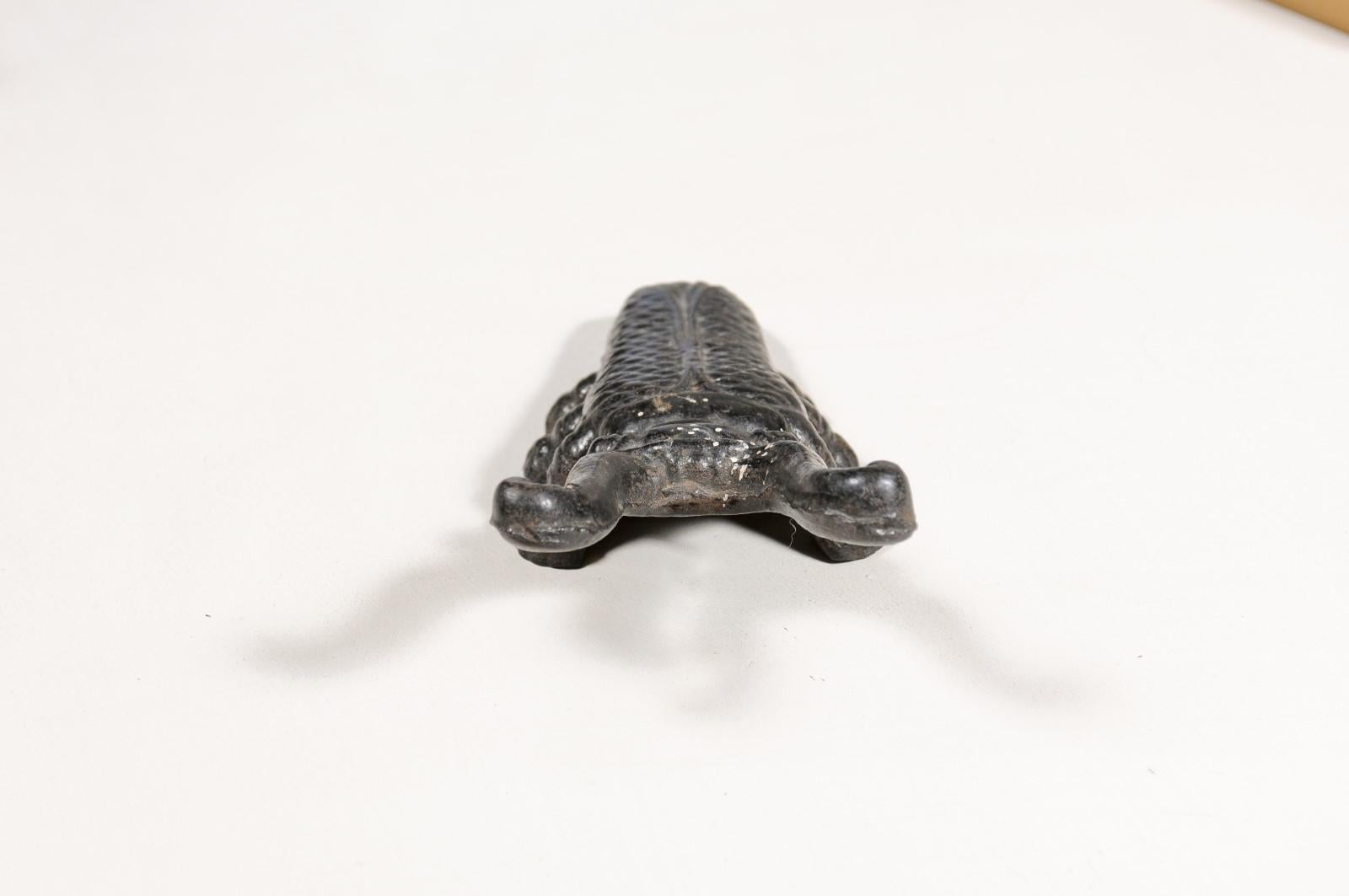 19th Century English Victorian Iron Bootjack Depicting a Cricket with Antennae 5