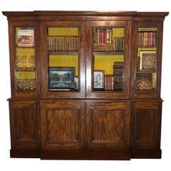 19th Century English Victorian Mahogany Bookcase