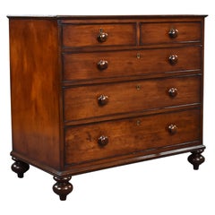 19th Century English Victorian Mahogany Chest of Drawers