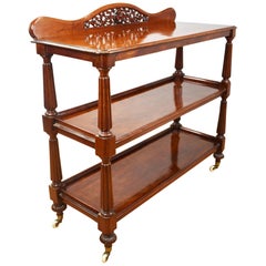 19th Century English Victorian Mahogany Dumbwaiter