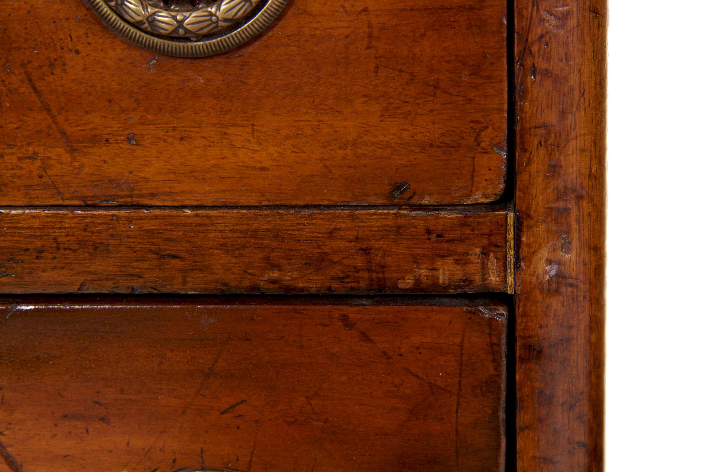 19th Century English Victorian Mahogany Leather Antique Pedestal Desk 9