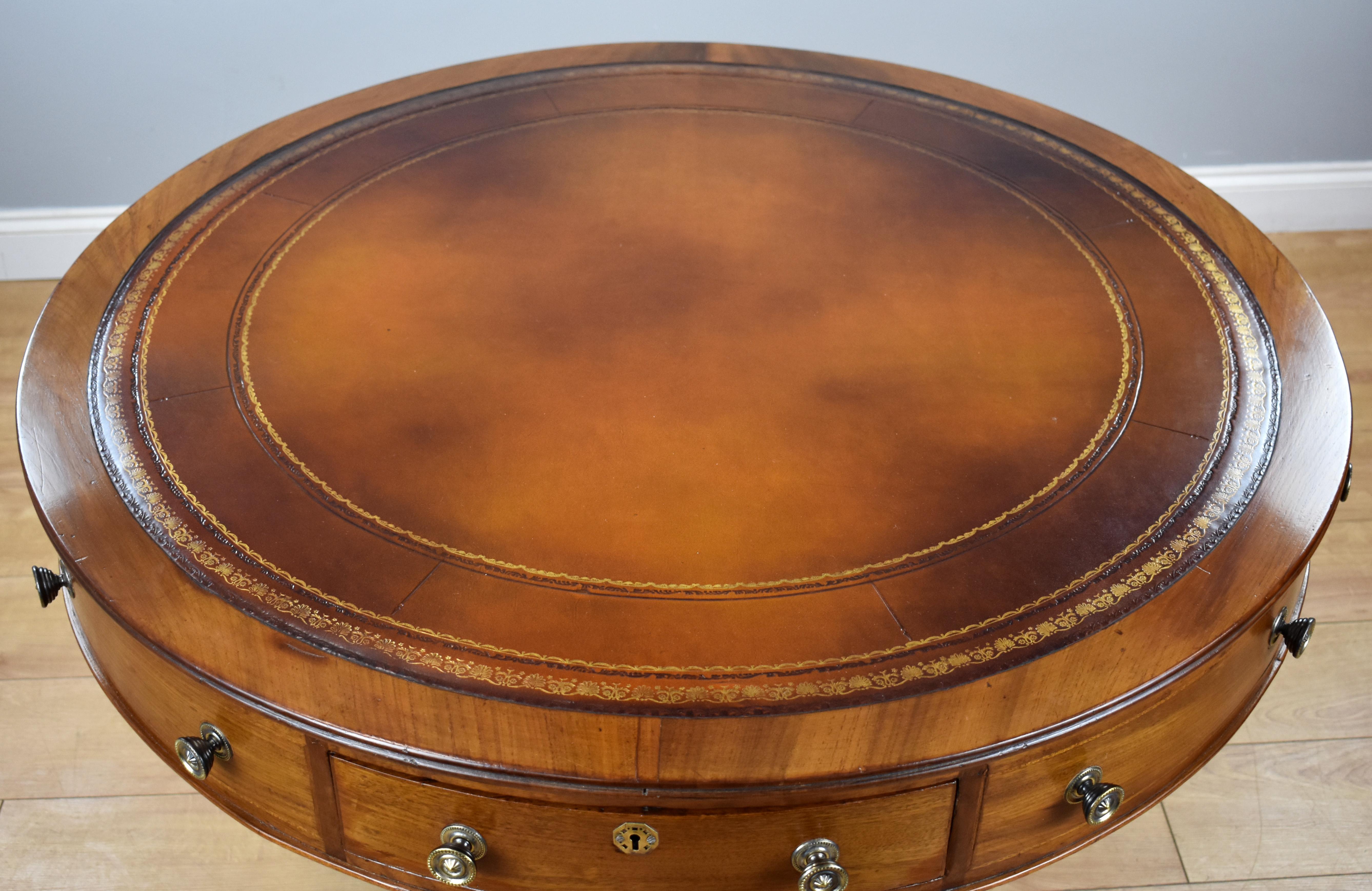 Dyed 19th Century English Victorian Mahogany Rent Table