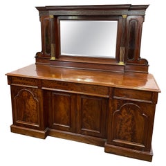 19th Century English Victorian Mahogany Sideboard