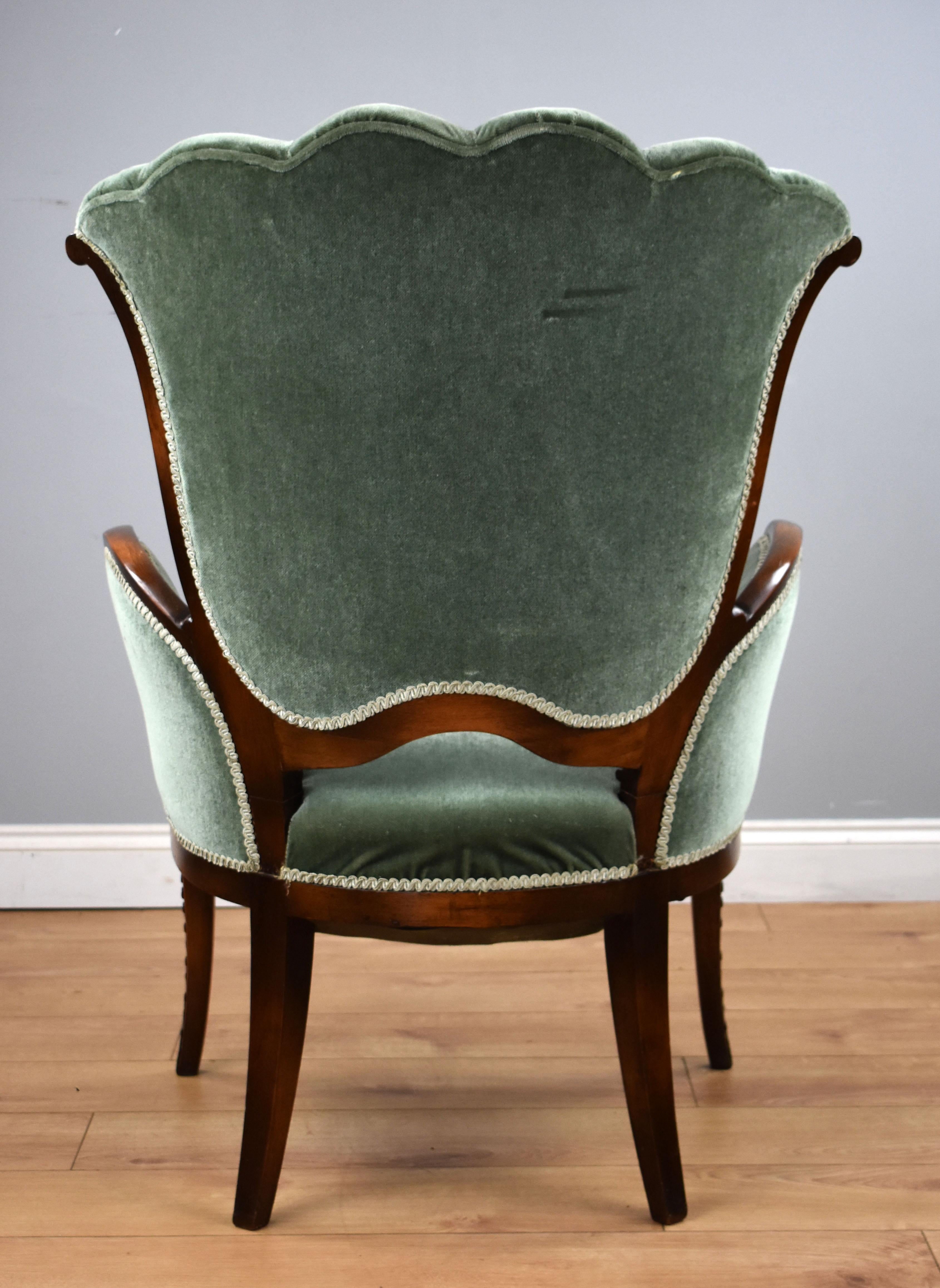 Mahogany 19th Century English Victorian Parlour Chair