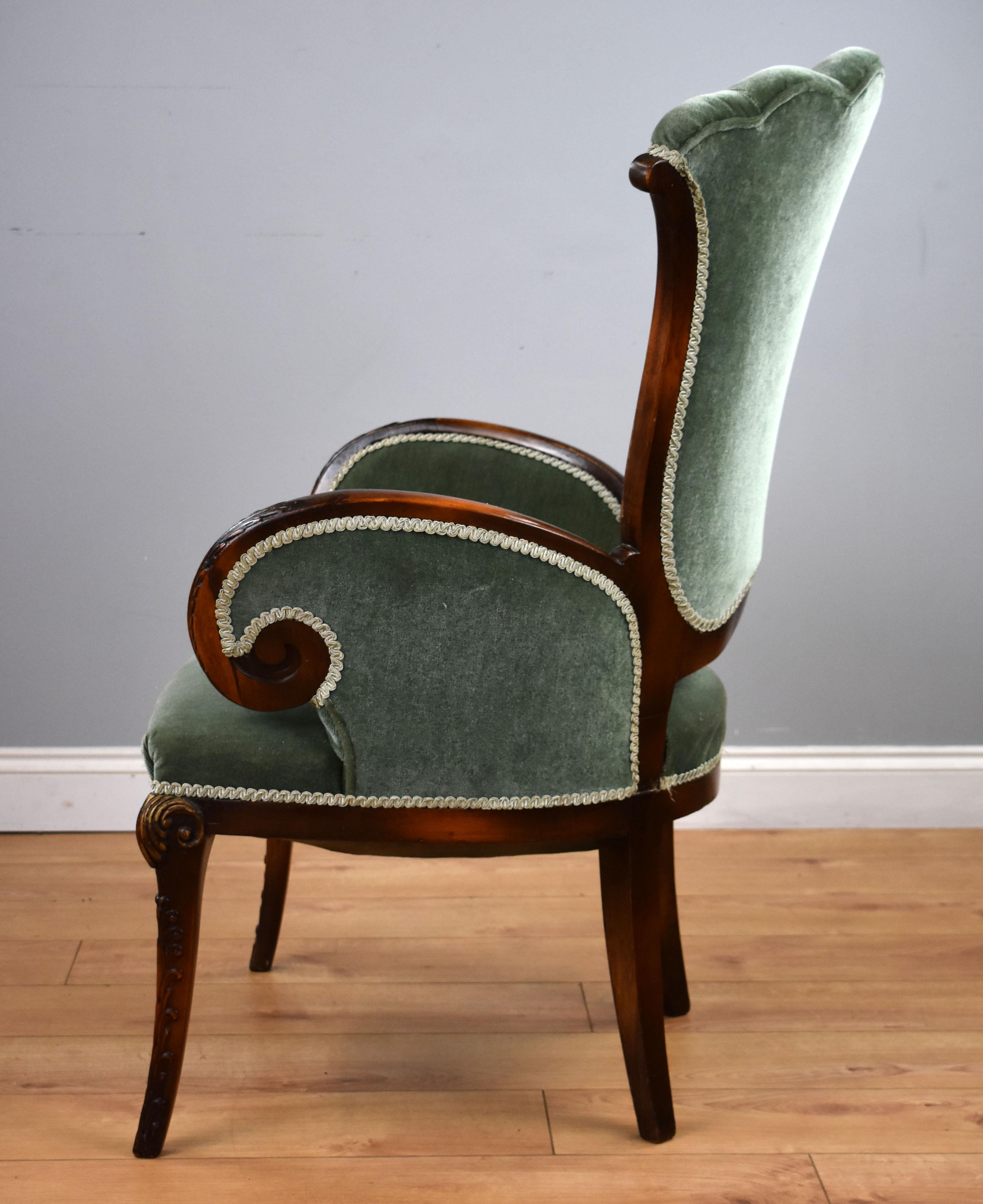 19th Century English Victorian Parlour Chair 1