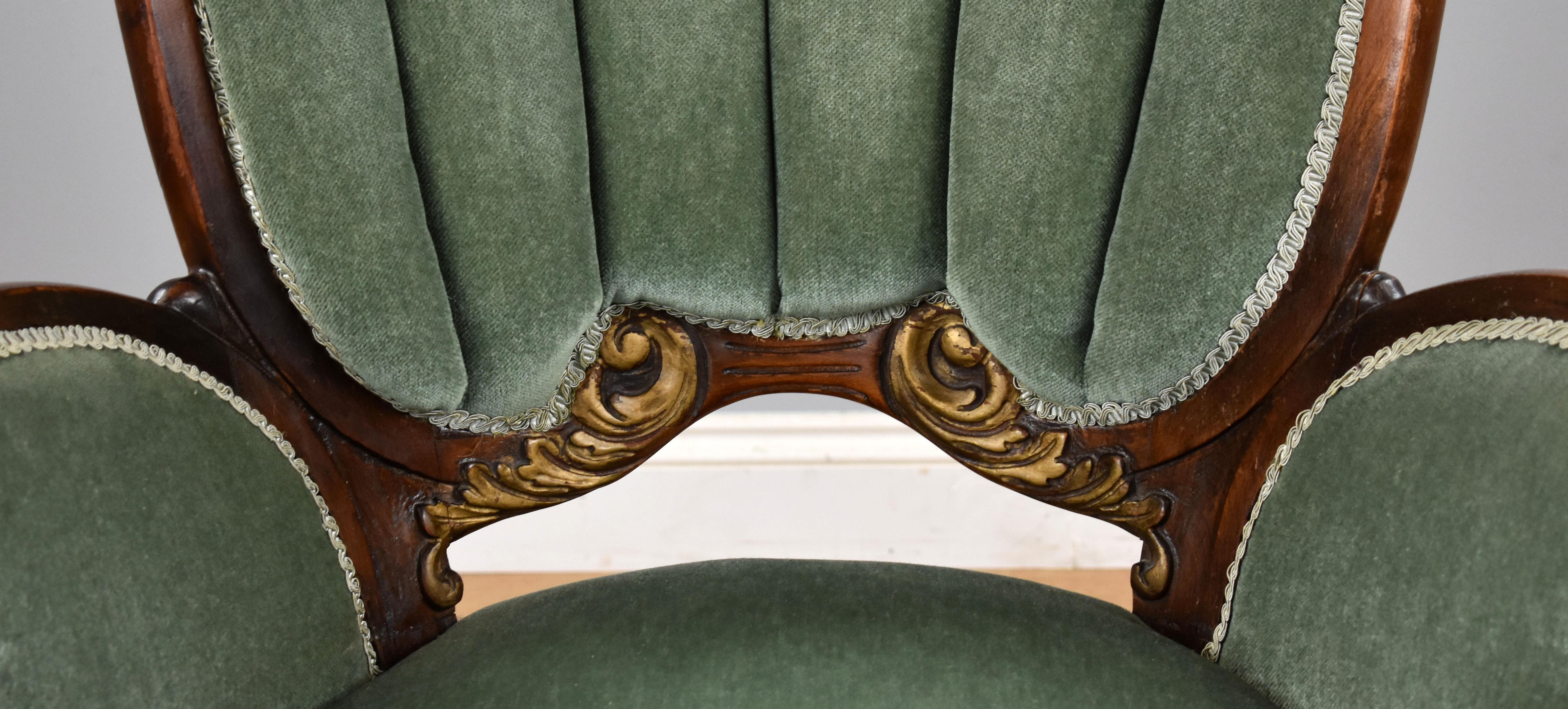 19th Century English Victorian Parlour Chair 3