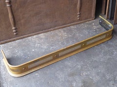 19th Century English Victorian Period Fireplace Fender or Fire Fender