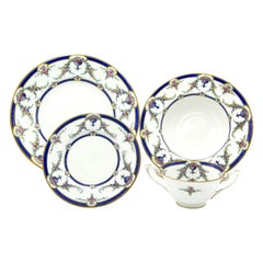 19th Century English Victorian Porcelain Dinner Set