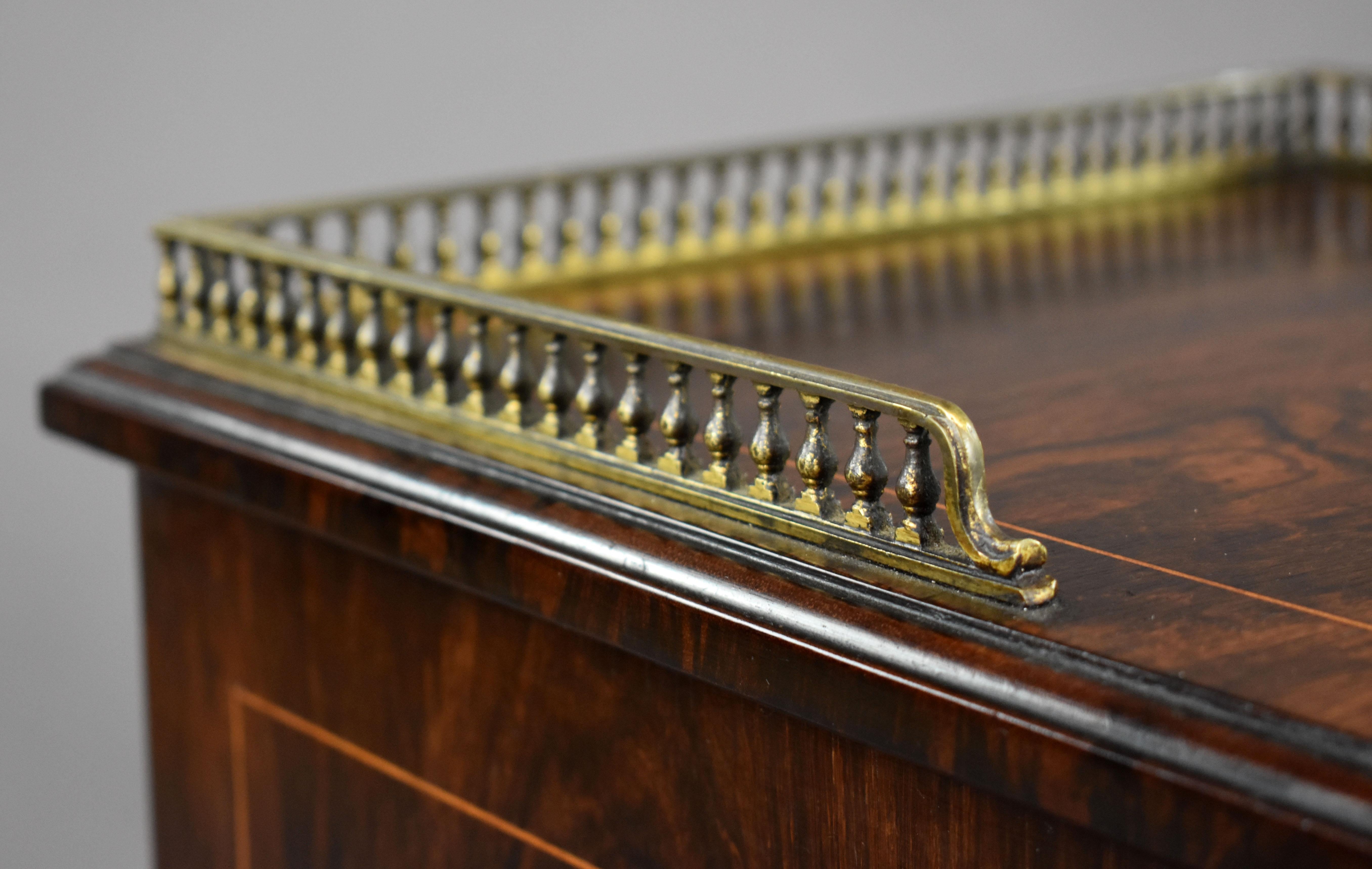 19th Century English Victorian Rosewood Marquetry Coal Purdonium 11