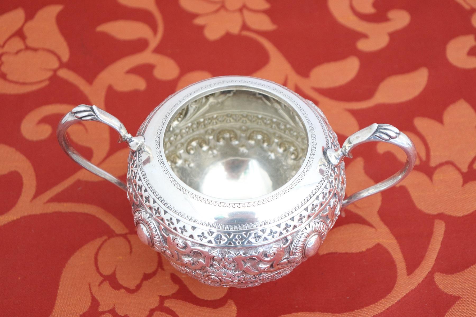 Late 19th Century 19th Century English Victorian Sterling Silver Bowl by Edward Hutton, 1883s