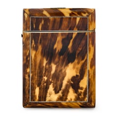19th Century English Victorian Tortoise Shell Card Case