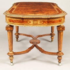 19th Century English Walnut and Ormolu Mounted Centre Table