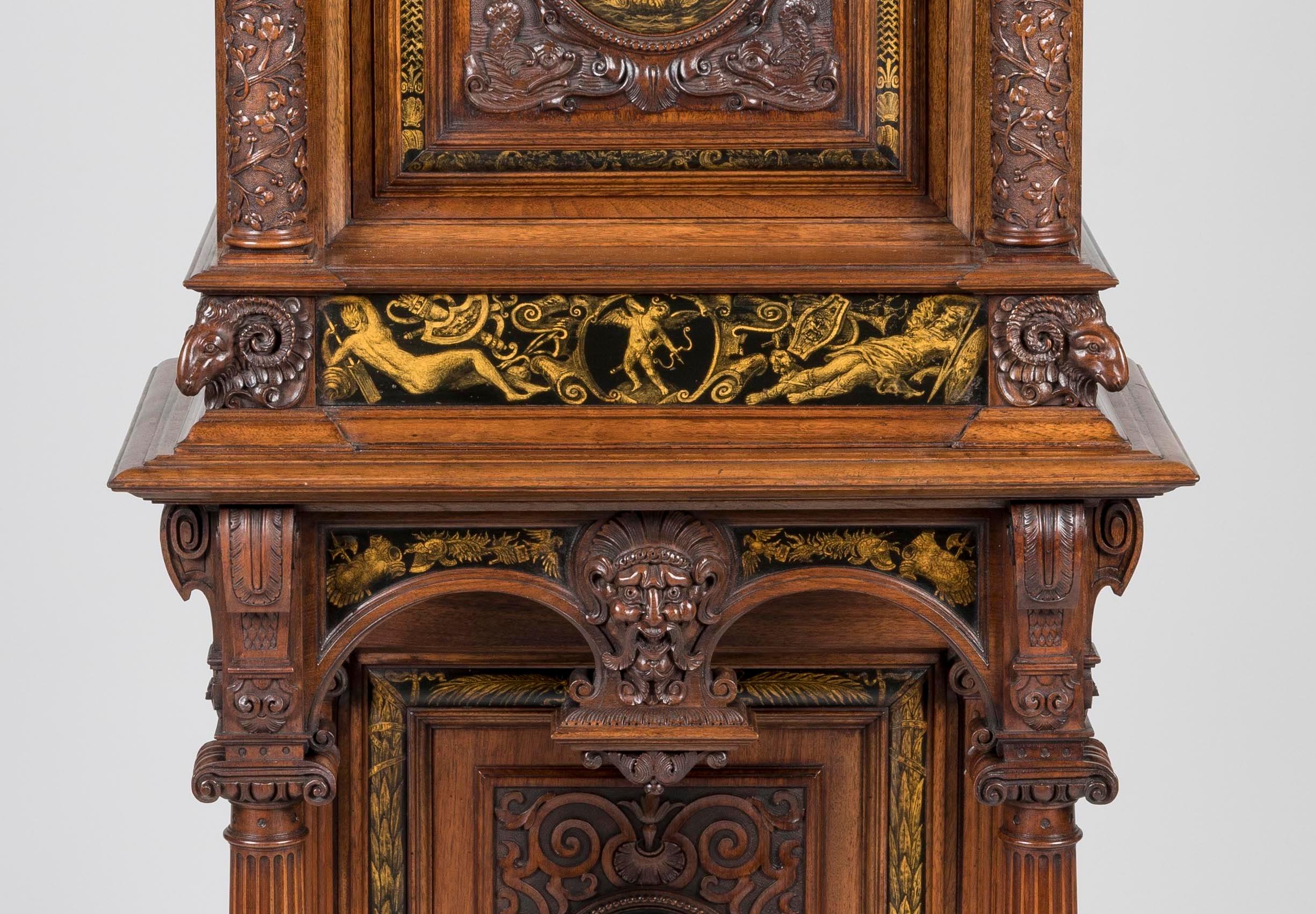 19th Century English Walnut Cabinet in the Renaissance Manner by Gillows For Sale 5