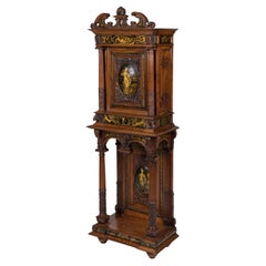 Antique 19th Century English Walnut Cabinet in the Renaissance Manner by Gillows