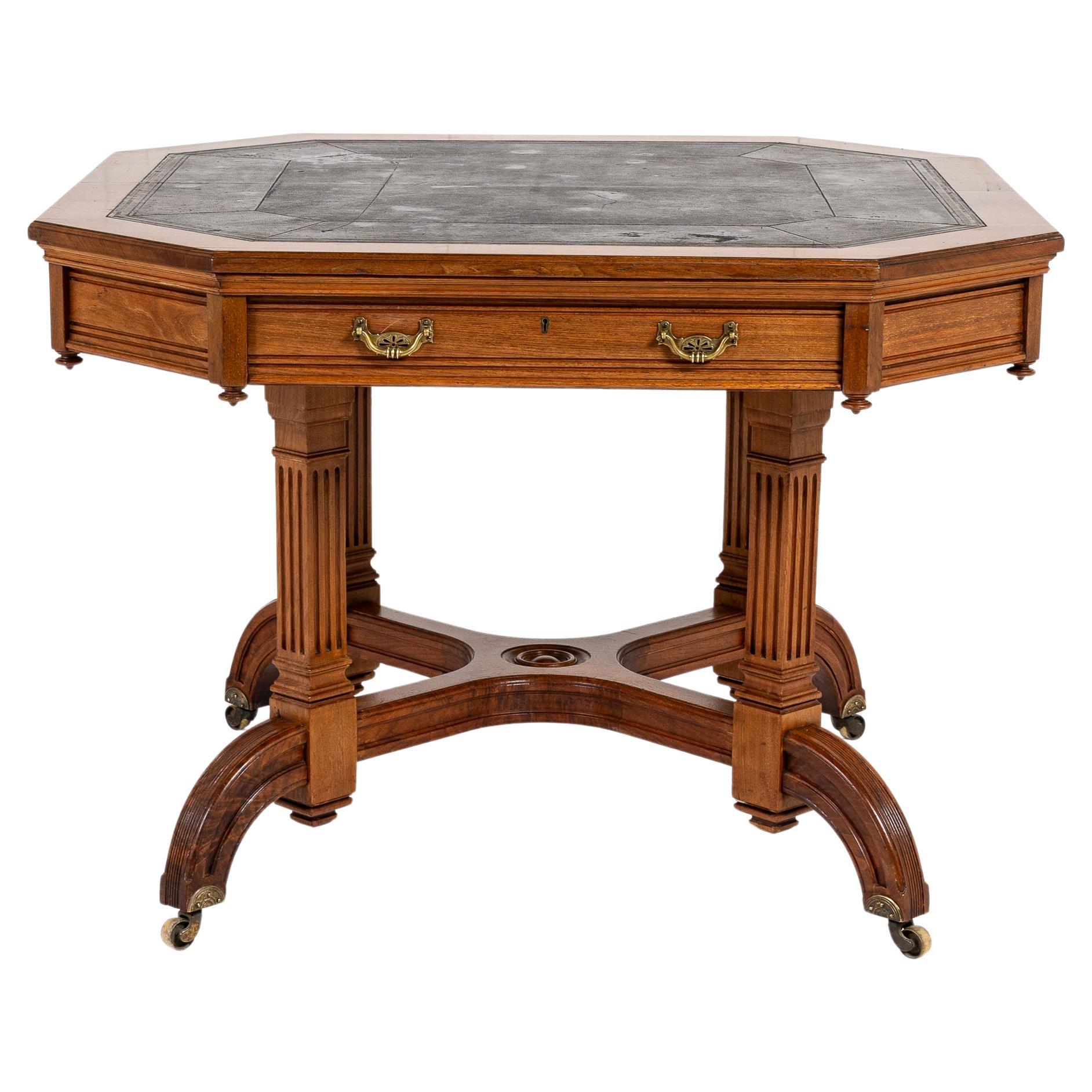 19th Century English Walnut Centre Table