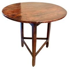 19th Century English Walnut Cricket Table