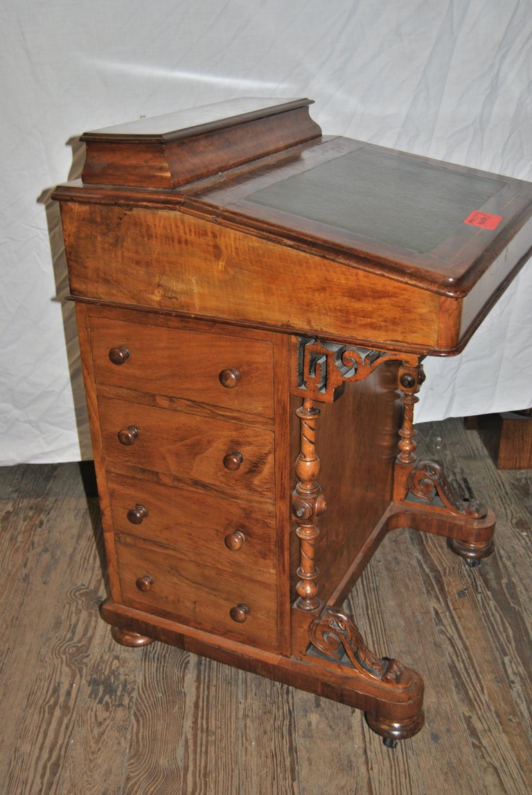 19th Century English Walnut Davenport Desk at 1stDibs