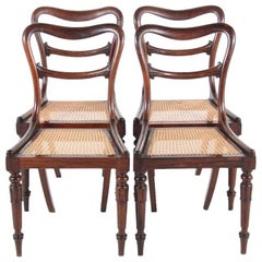 19th Century English Walnut Dining Chairs