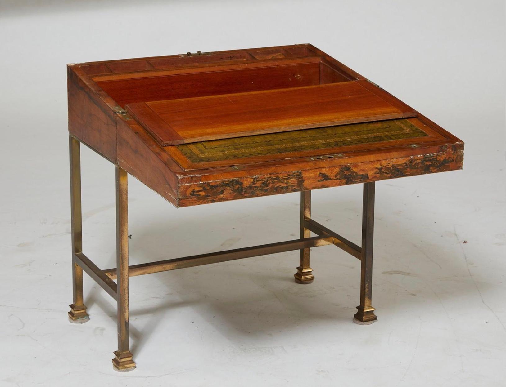 Modern 19th Century English Walnut Lap Desk For Sale