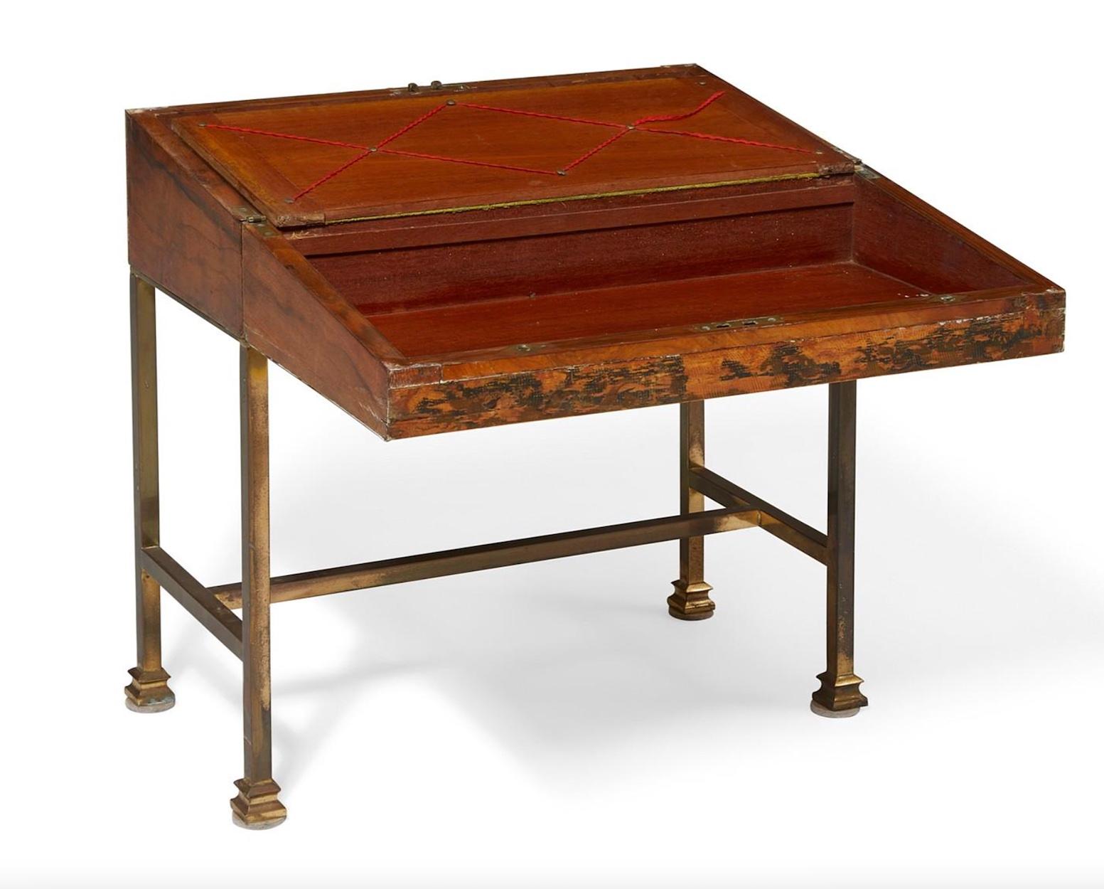 19th Century English Walnut Lap Desk In Good Condition For Sale In Salt Lake City, UT
